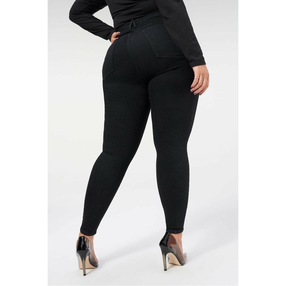 NWT Good American Always Fits Good Legs Skinny Jean in BLACK165 28-32 - Picture 4 of 13